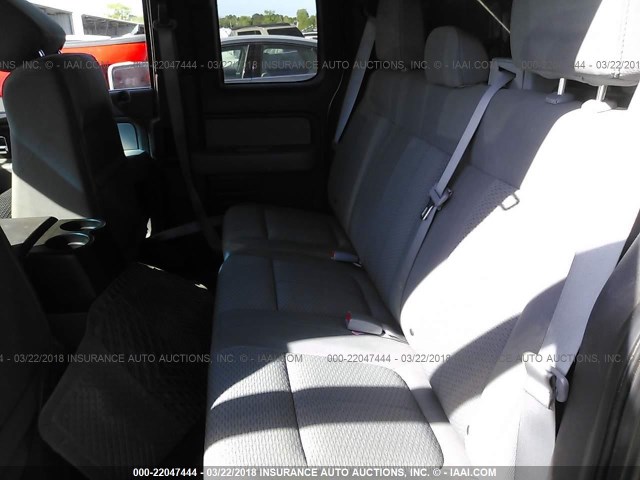 1FTFX1CF2DFC66571 - 2013 FORD F150 SUPER CAB GRAY photo 8