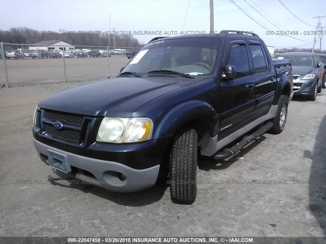 1FMZU77E52UC25544 - 2002 FORD EXPLORER SPORT TR  BLUE photo 2