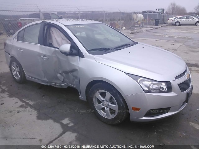 1G1PC5SB6E7484412 - 2014 CHEVROLET CRUZE LT SILVER photo 1