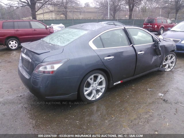 1N4AA5AP1CC833907 - 2012 NISSAN MAXIMA S/SV GRAY photo 4