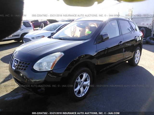 JN8AS58V28W119578 - 2008 NISSAN ROGUE S/SL BLACK photo 2