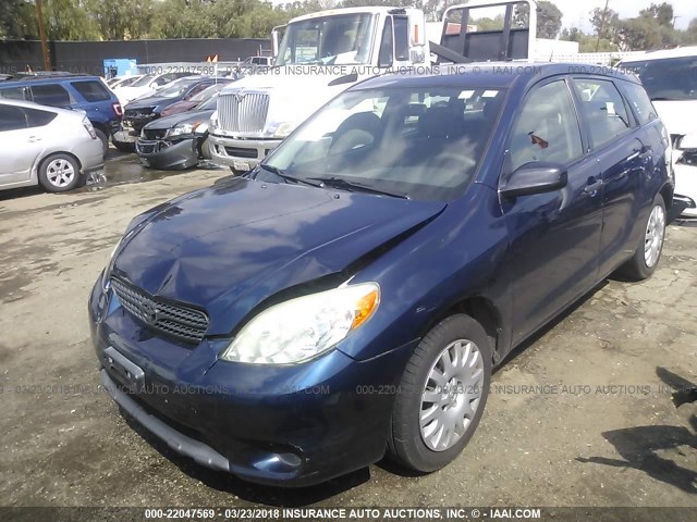 2T1KR32E86C612146 - 2006 TOYOTA COROLLA MATRIX XR BLUE photo 2