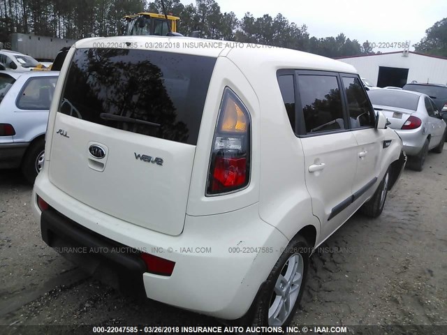 KNDJT2A29B7711567 - 2011 KIA SOUL +/!/SPORT CREAM photo 4