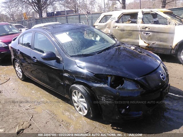 JM1BL1V82C1636664 - 2012 MAZDA 3 I BLACK photo 1