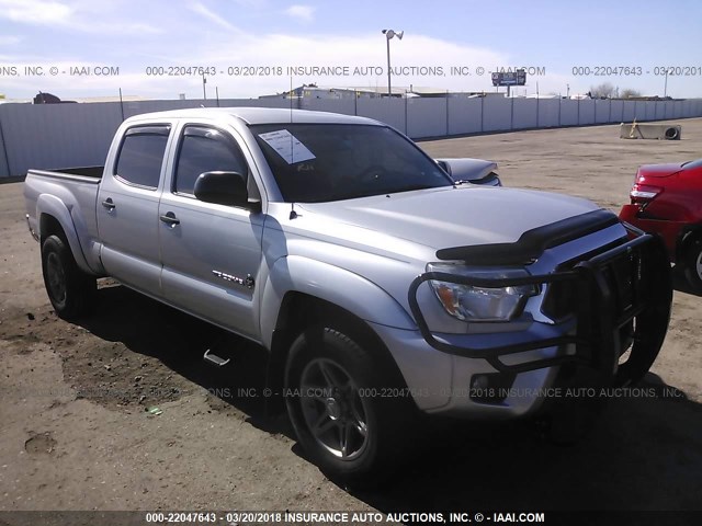 5TFKU4HN7CX002859 - 2012 TOYOTA TACOMA DBL CAB PRERUNNER LNG BED SILVER photo 1