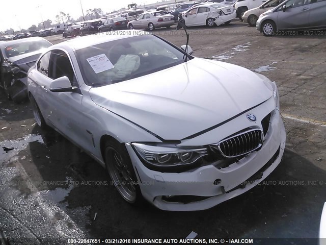 WBA3N3C57EF710702 - 2014 BMW 428 I WHITE photo 1