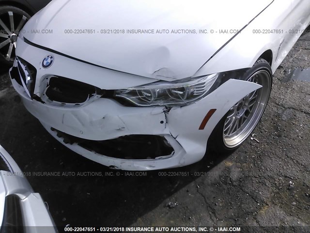 WBA3N3C57EF710702 - 2014 BMW 428 I WHITE photo 6