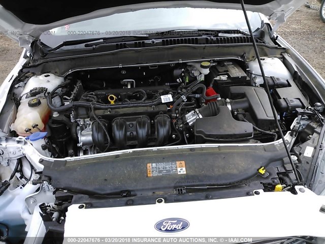 3FA6P0G75GR297419 - 2016 FORD FUSION S WHITE photo 10