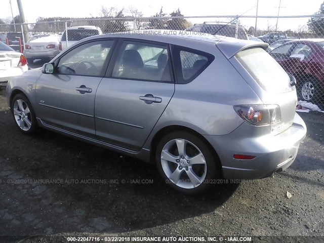 JM1BK343051346723 - 2005 MAZDA 3 HATCHBACK SILVER photo 3