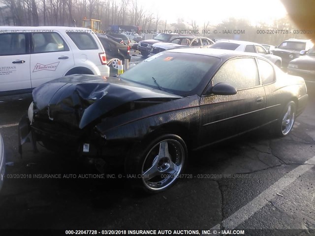 2G1WW12E8Y9291249 - 2000 CHEVROLET MONTE CARLO LS 黑色 照片 2