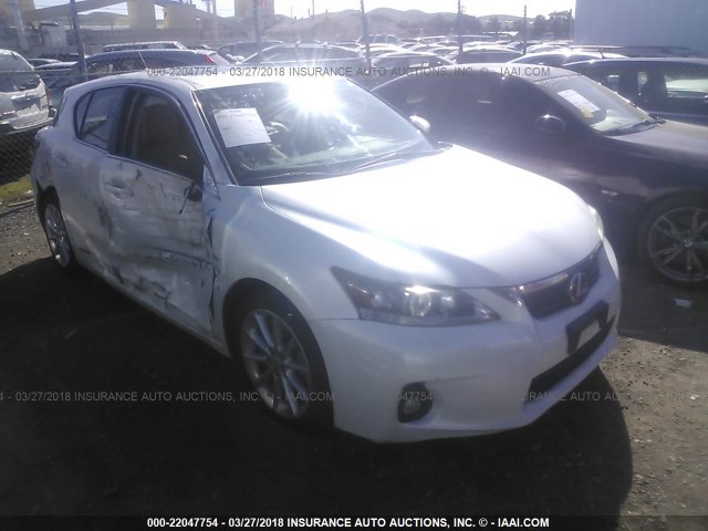 JTHKD5BH6D2128538 - 2013 LEXUS CT 200 WHITE photo 1