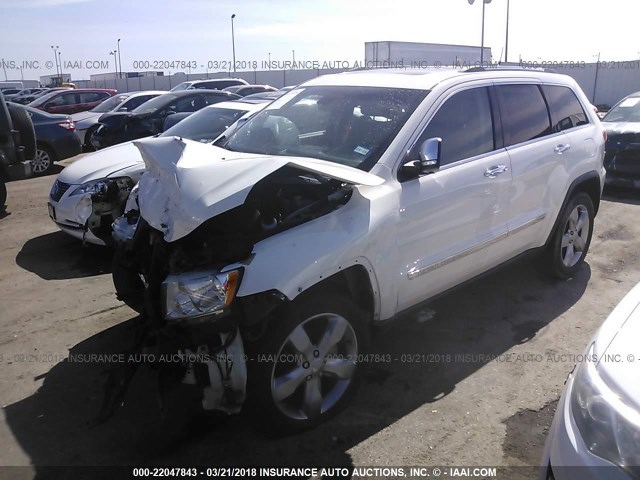 1J4RR5GG7BC713843 - 2011 JEEP GRAND CHEROKEE LIMITED WHITE photo 2