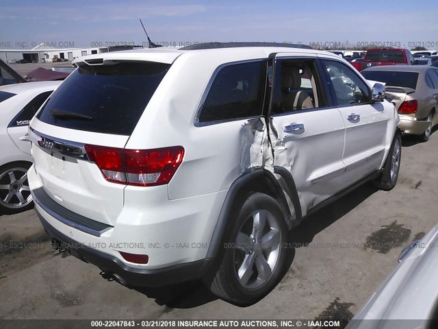 1J4RR5GG7BC713843 - 2011 JEEP GRAND CHEROKEE LIMITED WHITE photo 4