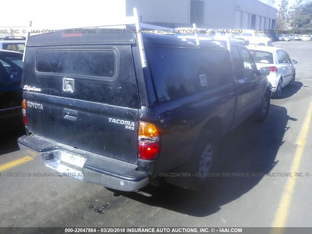 5TEVL52N33Z154242 - 2003 TOYOTA TACOMA XTRACAB BLACK photo 4