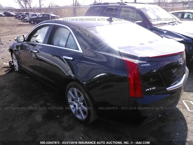 1G6AA5RA2E0115509 - 2014 CADILLAC ATS BLACK photo 3