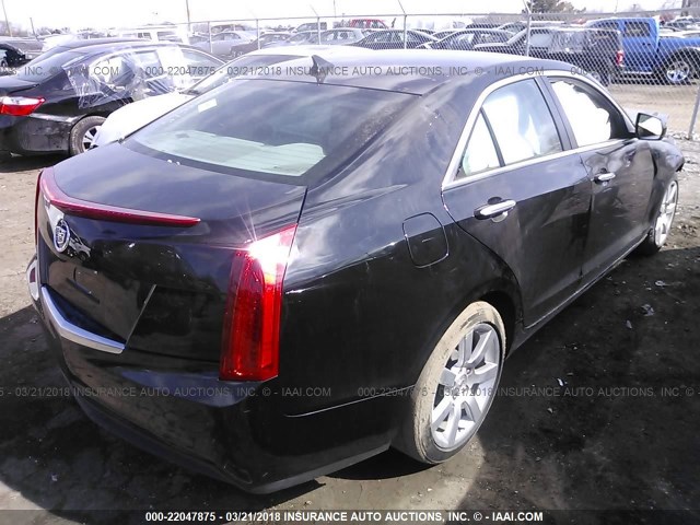 1G6AA5RA2E0115509 - 2014 CADILLAC ATS BLACK photo 4