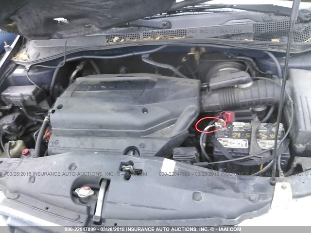 5FNRL18993B138648 - 2003 HONDA ODYSSEY EXL მუქი ლურჯი ფოტო 10