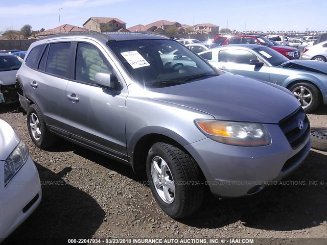 5NMSG13D08H166975 - 2008 HYUNDAI SANTA FE GLS GRAY photo 1