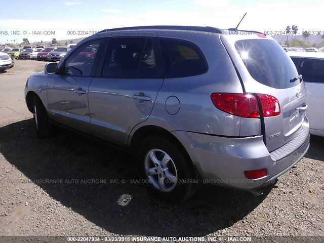 5NMSG13D08H166975 - 2008 HYUNDAI SANTA FE GLS GRAY photo 3