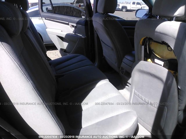 5NMSG13D08H166975 - 2008 HYUNDAI SANTA FE GLS GRAY photo 8