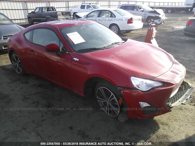 JF1ZNAA1XD1702404 - 2013 TOYOTA SCION FR-S წითელი ფოტო 1