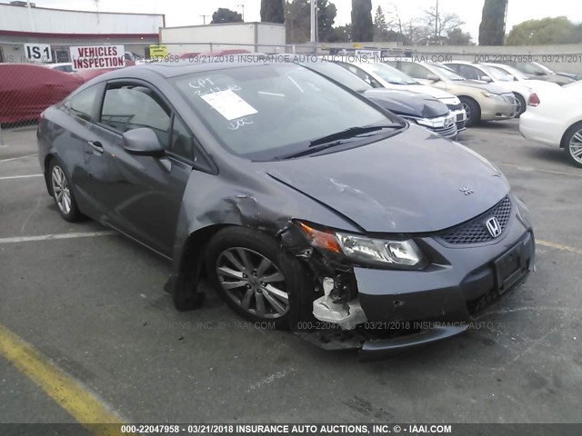 2HGFG3B94CH517791 - 2012 HONDA CIVIC EXL GRAY photo 1