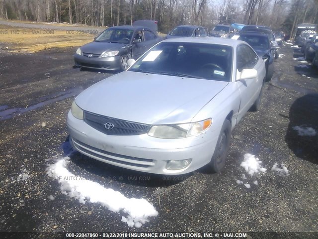 2T1CF22P31C456860 - 2001 TOYOTA CAMRY SOLARA SE/SLE SILVER photo 2