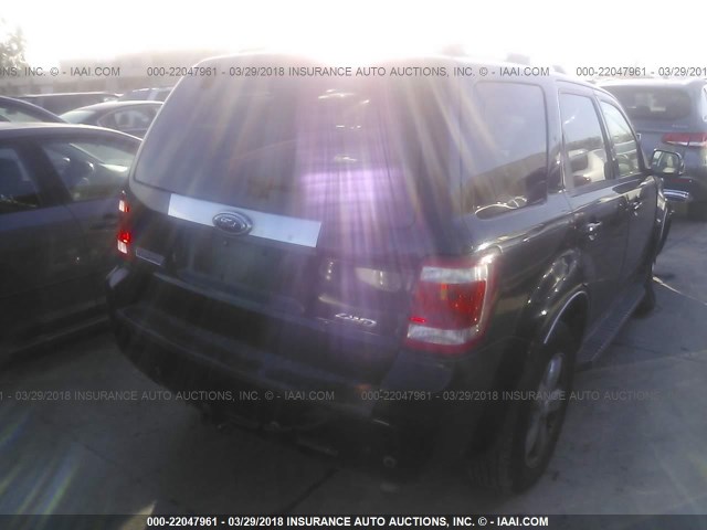 1FMCU94G59KB62751 - 2009 FORD ESCAPE LIMITED BLACK photo 4