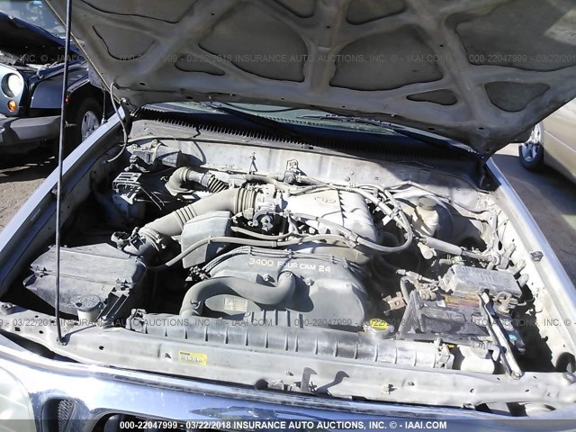 5TEHN72N54Z435978 - 2004 TOYOTA TACOMA DOUBLE CAB 银色 照片 10