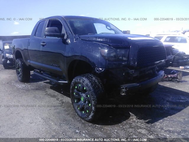 5TFBT54107X006964 - 2007 TOYOTA TUNDRA DOUBLE CAB SR5 BLACK photo 1