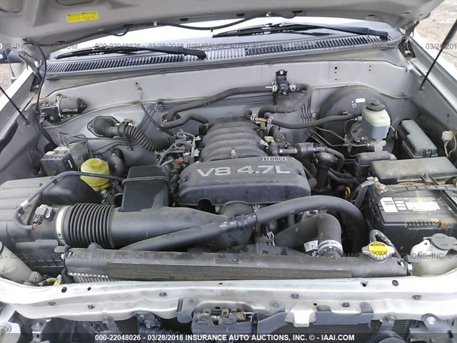 5TBDT44116S539504 - 2006 TOYOTA TUNDRA DOUBLE CAB SR5 SILVER photo 10