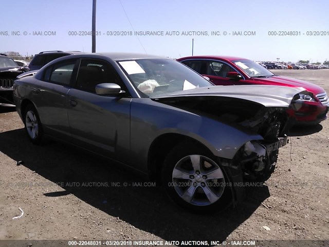 2B3CL3CG0BH576668 - 2011 DODGE CHARGER GRAY photo 1