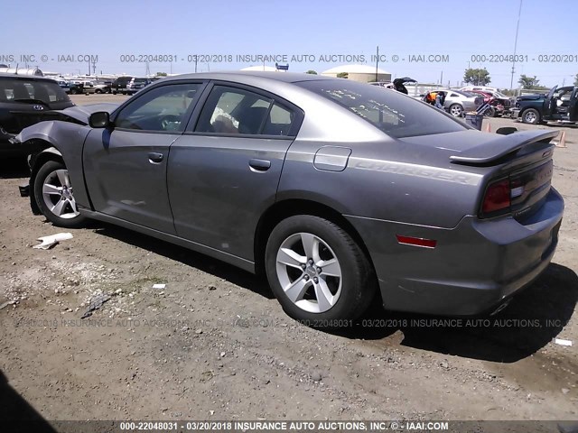 2B3CL3CG0BH576668 - 2011 DODGE CHARGER GRAY photo 3