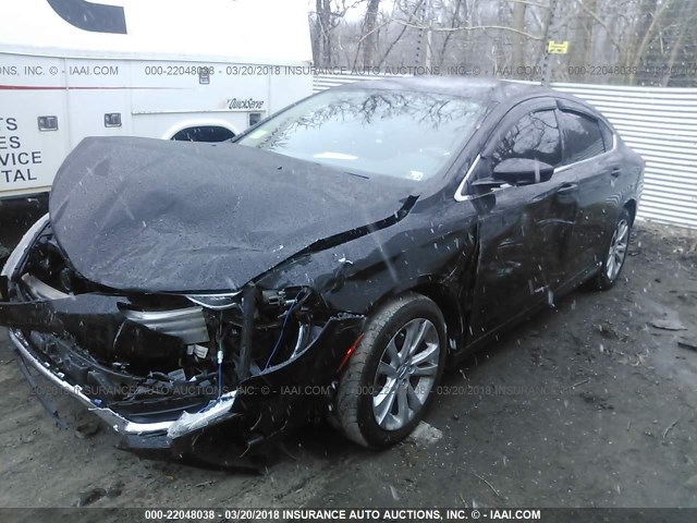 1C3CCCAB9FN646417 - 2015 CHRYSLER 200 LIMITED BLACK photo 2