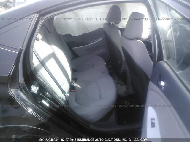 KMHCU4AE1DU339864 - 2013 HYUNDAI ACCENT GLS/SE BLACK photo 8