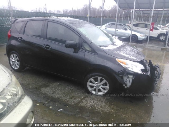 3N1CE2CP8EL360634 - 2014 NISSAN VERSA NOTE S/S PLUS/SV/SL BLACK photo 1