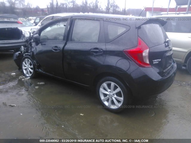 3N1CE2CP8EL360634 - 2014 NISSAN VERSA NOTE S/S PLUS/SV/SL BLACK photo 3