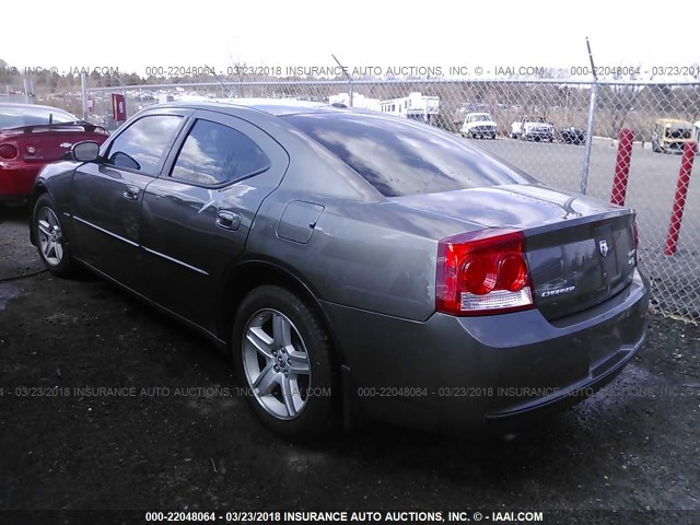 2B3KA53TX9H624309 - 2009 DODGE CHARGER R/T GRAY photo 3