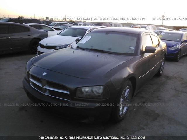 2B3KA53H18H266866 - 2008 DODGE CHARGER R/T GRAY photo 2