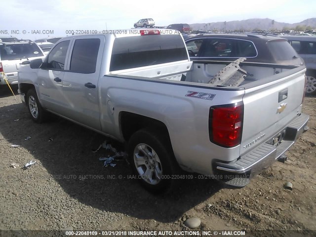 3GCUKREC5EG283923 - 2014 CHEVROLET SILVERADO K1500 LT GRAY photo 3