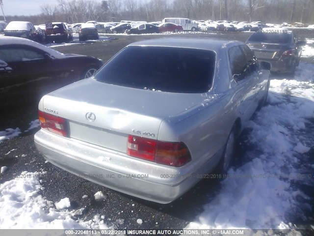 JT8BH22F1T0039388 - 1996 LEXUS LS 400 SILVER photo 4