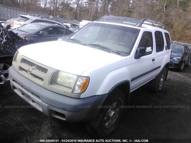 5N1ED28Y2YC544411 - 2000 NISSAN XTERRA XE/SE WHITE photo 2