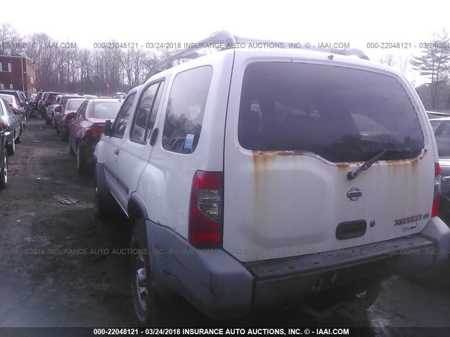 5N1ED28Y2YC544411 - 2000 NISSAN XTERRA XE/SE WHITE photo 3