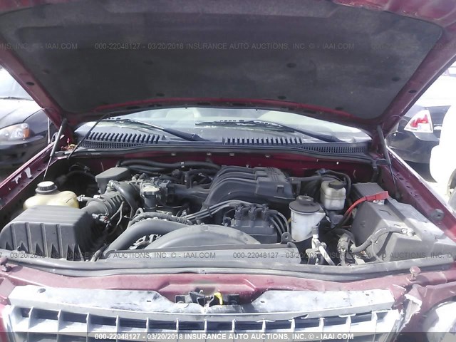 1FMZU73K45ZA19389 - 2005 FORD EXPLORER XLT/XLT SPORT/NBX RED photo 10