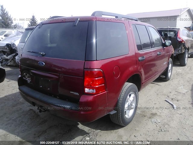 1FMZU73K45ZA19389 - 2005 FORD EXPLORER XLT/XLT SPORT/NBX RED photo 4