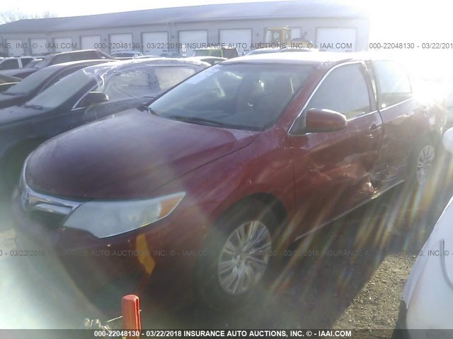 4T4BF1FKXCR229905 - 2012 TOYOTA CAMRY SE/LE/XLE 红色 照片 2