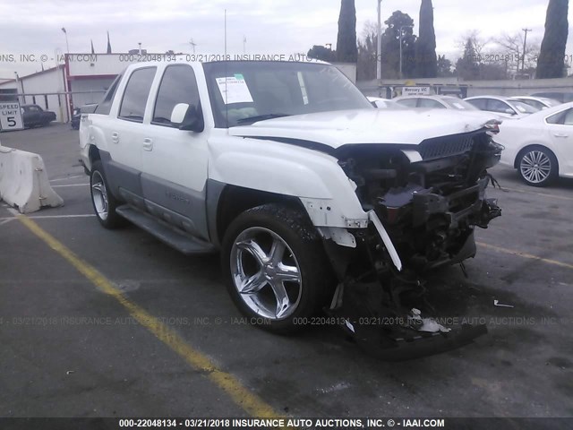 3GNEC13T72G258210 - 2002 CHEVROLET AVALANCHE C1500 WHITE photo 1