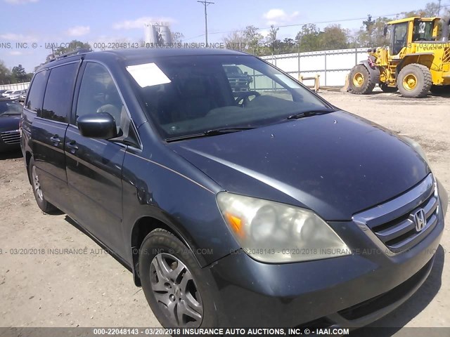 5FNRL386X5B052270 - 2005 HONDA ODYSSEY EXL GRAY photo 1