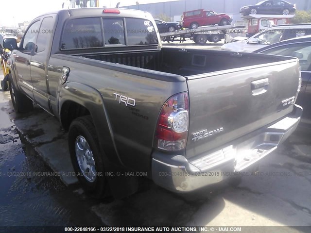 5TETU62N79Z658327 - 2009 TOYOTA TACOMA PRERUNNER ACCESS CAB GRAY photo 3