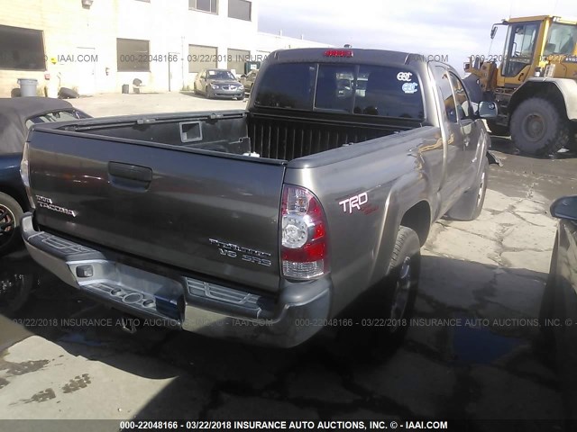 5TETU62N79Z658327 - 2009 TOYOTA TACOMA PRERUNNER ACCESS CAB GRAY photo 4